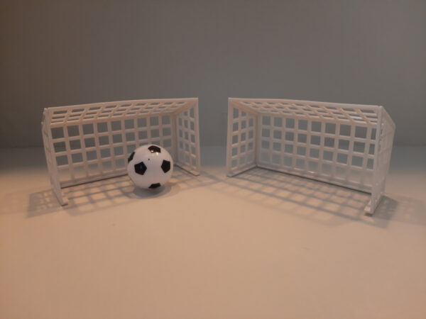 Voetbal en 2 doelen