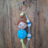 Sleutelhanger met kralen juf